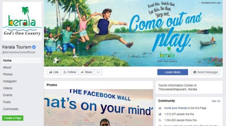 കേരള ടൂറിസം ഫേസ്ബുക്ക് പേജ്, ആഗോളതലത്തിൽ ഹിറ്റ്