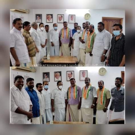 മുദാക്കലിൽ ബിജെപിക്ക് തിരിച്ചടി; ബിജെപി മുൻനിര നേതാക്കൾ കോൺഗ്രസിലേക്ക്