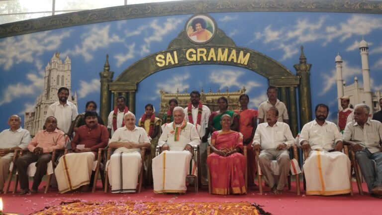 സായിഗ്രാമത്തിൽ സമൂഹ വിവാഹം ഗവർണ്ണർ ആരിഫ് മുഹമ്മദ് ഖാൻ ഉൽഘാടനം ചെയ്തു