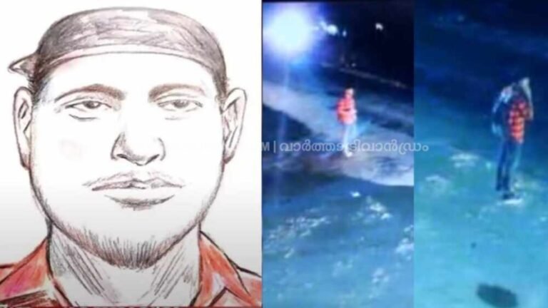 യാത്രക്കാർക്ക് നേരെ പെട്രോള്‍ ഒഴിച്ച് തീയിട്ട സംഭവത്തില്‍ പ്രതിയെന്ന് സംശയിക്കുന്നയാളുടെ രേഖാചിത്രം പൊലീസ് പുറത്ത് വിട്ടു