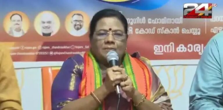 തിരുവനന്തപുരത്ത് ഒരു കോണ്‍ഗ്രസ് നേതാവ് കൂടി ബിജെപിയിലേക്ക്; തങ്കമണി ദിവാകരൻ ബിജെപിയില്‍.