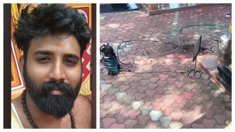 വിഴിഞ്ഞം ആഴിമല ക്ഷേത്രത്തിലെ ജീവനക്കാരൻ ക്ഷേത്ര പരിസരം ശുചിയാക്കുന്നതിനിടെ ഷോക്കേറ്റ് മരിച്ചു.
